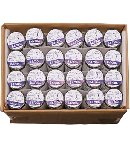 Amazon | 【Amazon.co.jp 限定】ミヨシ MCO FAX用感熱ロール紙 B4 0.5